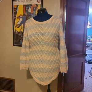 Jane Norman silver and peach sweater *Accepting ALL reasonable offers!*